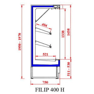 Alternative view of RASHLADNA VITRINA FILIP - OTVORENA